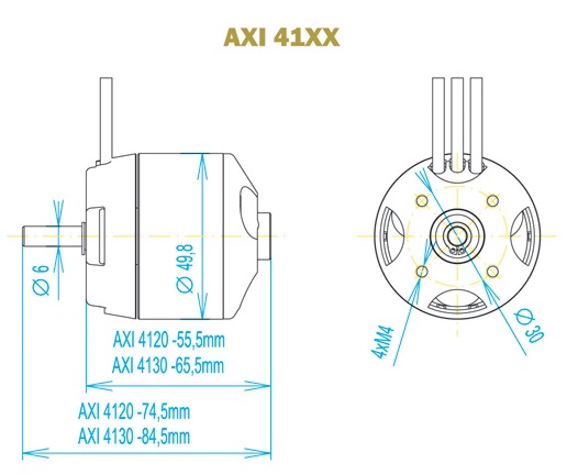 AXI 4120/18 GOLD LINE Brushless Motor - Image 3