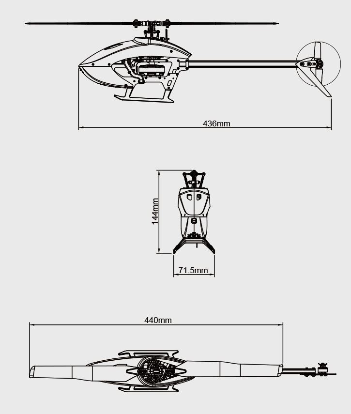GOOSKY S2 Standard BNF Helicopter (Red,Yellow) - Image 5
